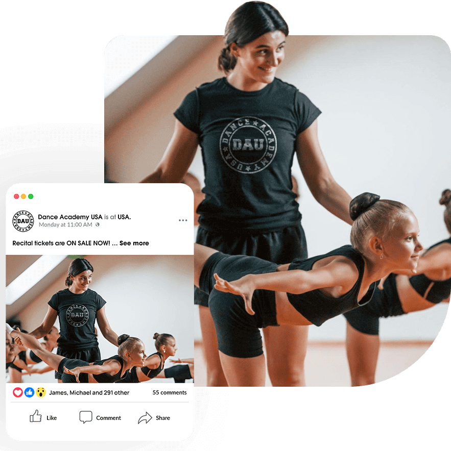 Coach Helping Group Female Kids Practicing