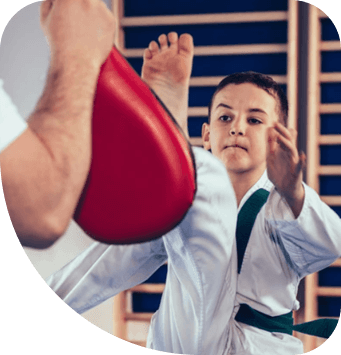 Boy Learning Teakwando