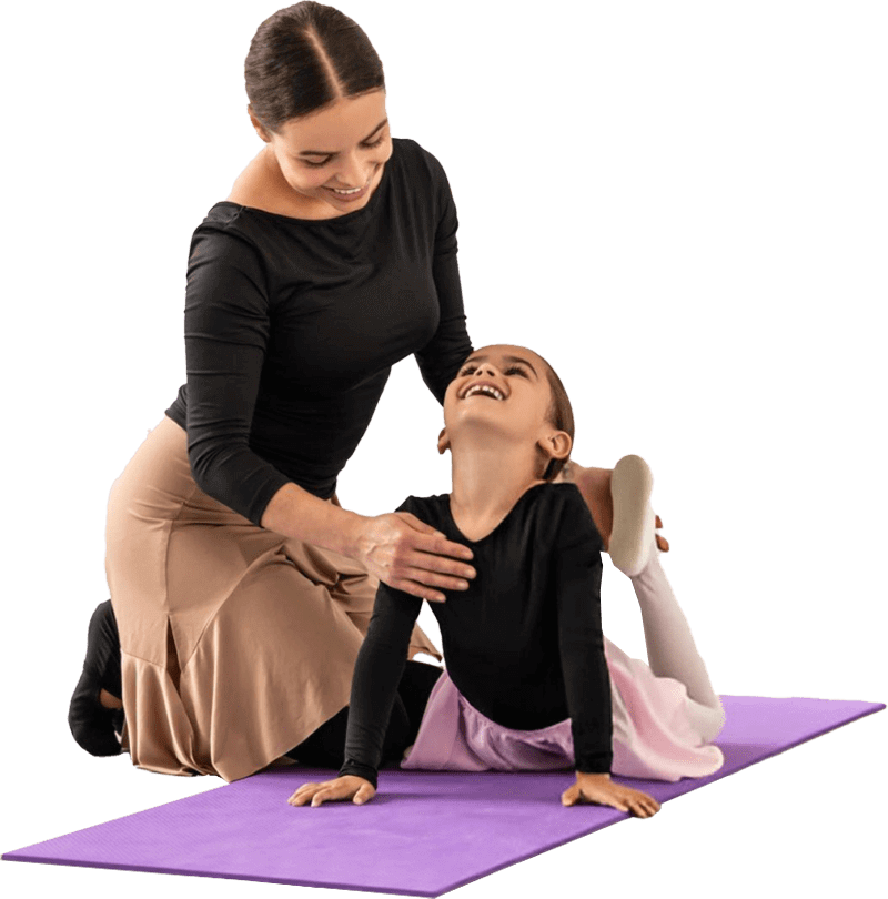 Little Ballerina Practicing Ballet